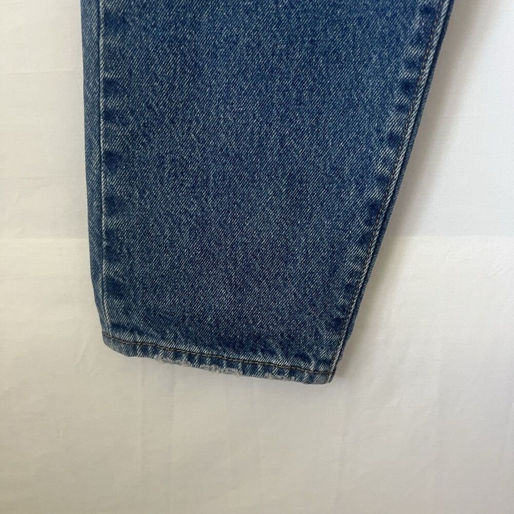 Levi’s Premium Sz 31 High Rise Jeans Straight Wedgie Distressed Denim Button Fly - Picture 10 of 11